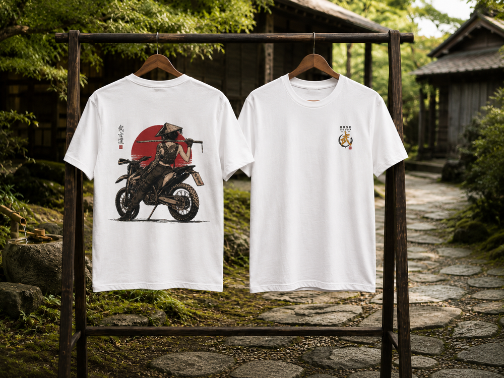 Samurai Biker T‑Shirt